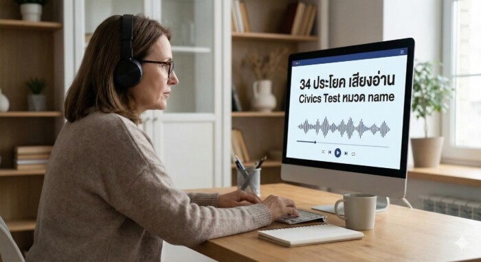 ท่องจำให้ขึ้นใจ! ข้อสอบอเมริกันซิติเซ่น (128 ข้อ) หมวดบุคคลและประวัติศาสตร์ (NAME) พร้อมระบบฟังเสียงวนซ้ำ 10 รอบ