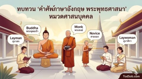ทบทวน "คำศัพท์ภาษาอังกฤษ พระพุทธศาสนา" หมวดศาสนบุคคล