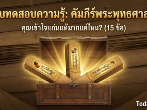 แบบทดสอบความรู้ "คัมภีร์พระพุทธศาสนา"