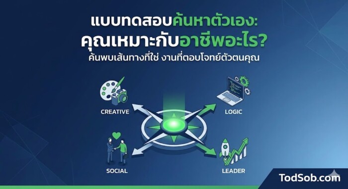 แบบทดสอบค้นหาตัวเอง: "คุณเหมาะกับอาชีพอะไร?"