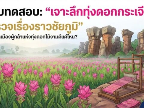 แบบทดสอบ: "เจาะลึกทุ่งดอกกระเจียว สำรวจเรื่องราวชัยภูมิ"