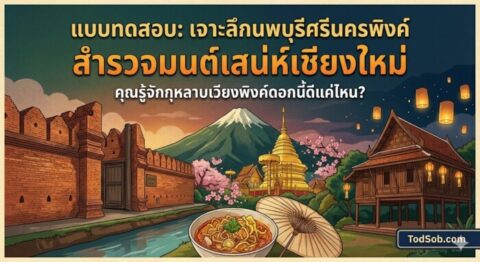 แบบทดสอบ: "เจาะลึกนพบุรีศรีนครพิงค์ สำรวจมนต์เสน่ห์เชียงใหม่"