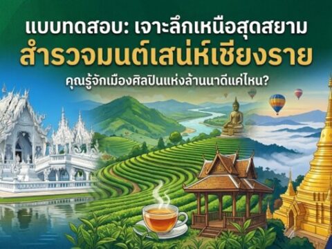 แบบทดสอบ: "เจาะลึกเหนือสุดสยาม สำรวจมนต์เสน่ห์เชียงราย"