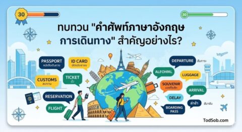 เตรียมพร้อมก่อนจัดกระเป๋า! “คำศัพท์ภาษาอังกฤษ การเดินทาง” สำคัญแค่ไหน?