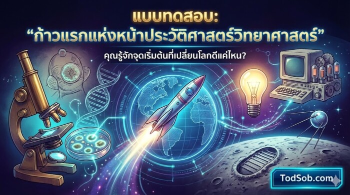 ก้าวแรกแห่งหน้าประวัติศาสตร์วิทยาศาสตร์