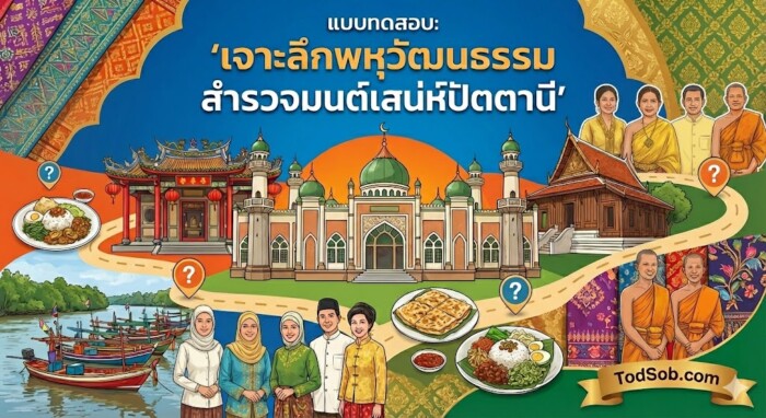 แบบทดสอบ: "เจาะลึกพหุวัฒนธรรม สำรวจมนต์เสน่ห์ปัตตานี"