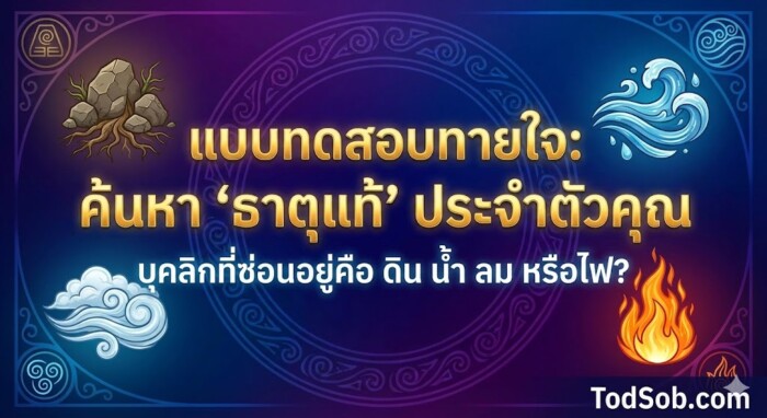 แบบทดสอบทายใจ: ค้นหา "ธาตุแท้" ประจำตัวคุณ