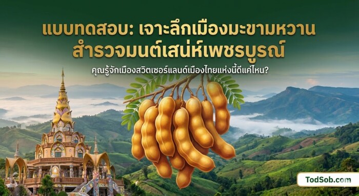 แบบทดสอบ: "เจาะลึกเมืองมะขามหวาน สำรวจมนต์เสน่ห์เพชรบูรณ์"