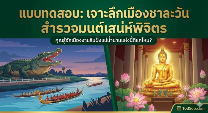 แบบทดสอบ: "เจาะลึกเมืองชาละวัน สำรวจมนต์เสน่ห์พิจิตร"