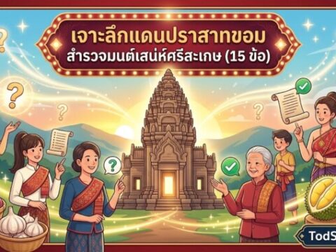 แบบทดสอบ: ตามรอยพระพุทธบาท เที่ยวธรรมชาติสระบุรี (15 ข้อ)