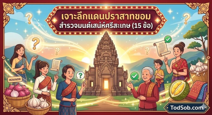 แบบทดสอบ: ตามรอยพระพุทธบาท เที่ยวธรรมชาติสระบุรี (15 ข้อ)