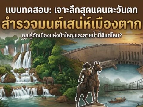 แบบทดสอบ: "เจาะลึกสุดแดนตะวันตก สำรวจมนต์เสน่ห์เมืองตาก"