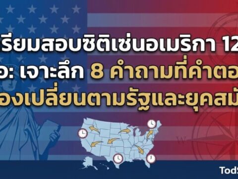 เตรียมสอบซิติเซ่นอเมริกา 128 ข้อ: เจาะลึก 8 คำถามที่คำตอบต้องเปลี่ยนตามรัฐและยุคสมัย