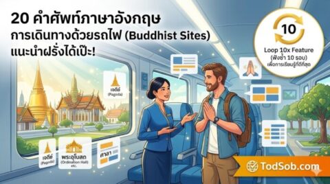 20 ประโยคภาษาอังกฤษ การเดินทางด้วยรถไฟ (Train Travel) ซื้อตั๋ว-ถามทางได้สบาย!