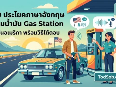 20 ประโยคภาษาอังกฤษ เติมน้ำมัน Gas Station ในอเมริกา พร้อมวิธีโต้ตอบ