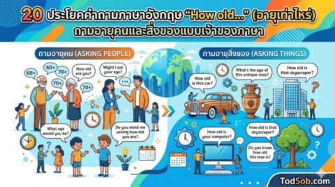 20 ประโยคคำถามภาษาอังกฤษ "How old…" (อายุเท่าไหร่) ถามอายุคนและสิ่งของแบบเจ้าของภาษา