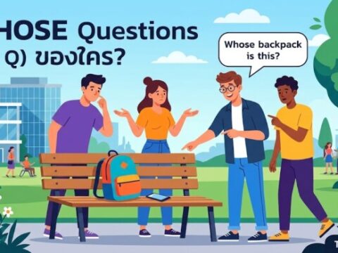 20 ประโยคคำถามภาษาอังกฤษ "Whom…" (ใคร - ในฐานะกรรม) ใช้ให้เป๊ะ ดูโปรขึ้นทันที!