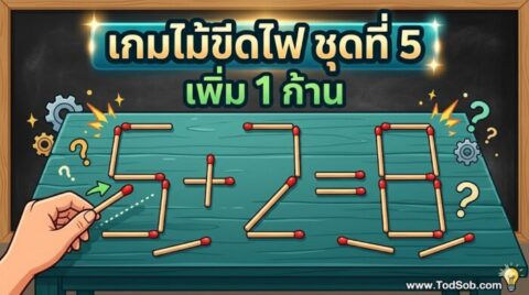 เกมไม้ขีดไฟ ชุดที่ 5 เพิ่ม 1 ก้าน