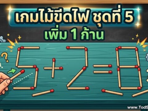 เกมไม้ขีดไฟ ชุดที่ 5 เพิ่ม 1 ก้าน