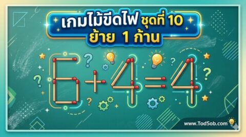 เกมไม้ขีดไฟ ชุดที่ 10 ย้าย 1 ก้าน