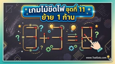 เกมไม้ขีดไฟ ชุดที่ 11 ย้าย 1 ก้าน