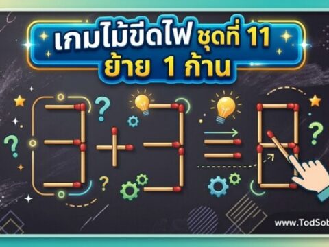 เกมไม้ขีดไฟ ชุดที่ 11 ย้าย 1 ก้าน