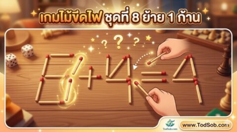 เกมไม้ขีดไฟ ชุดที่ 8 ย้าย 1 ก้าน